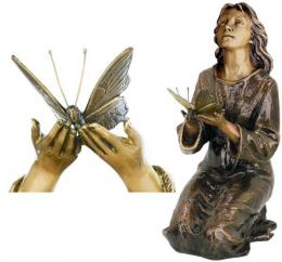 BRONZE OFFERING WITH BUTTERFLY